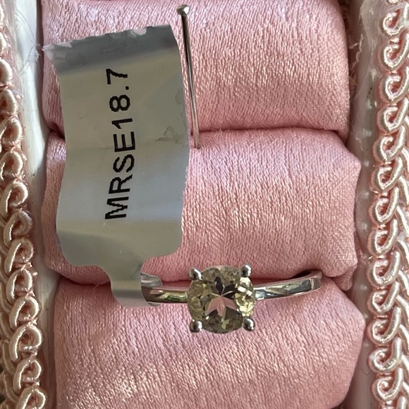 NWT CUPRIAN SUNSTONE STERLING SILVER RING. W/Cert Authenticity. Size 7 - Picture 6 of 6